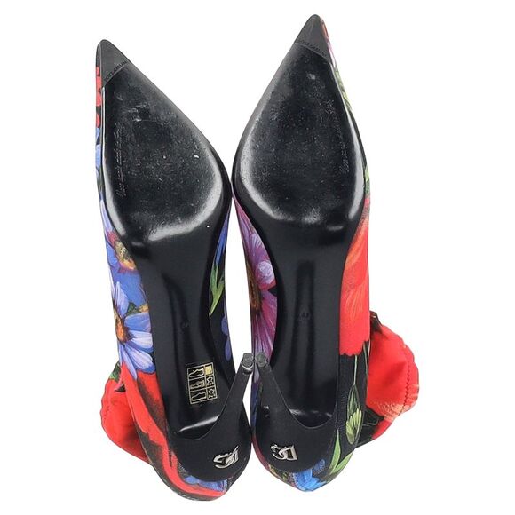 Dolce & Gabbana Floral Boots in Multicolor Polyester